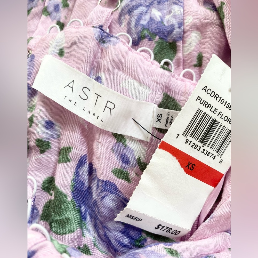 ASTR the Label Wedelia MIDI Dress in Purple Floral - Picture 8 of 8